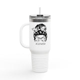 Cat Mom Insulated Travel Mug Unique Coffee Tumbler