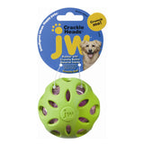 JW Pet Crackle Heads Crackle Ball Dog Toy Assorted 1ea
