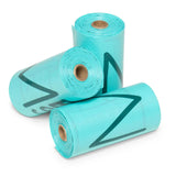 Messy Mutts Dog Advanced Biorecycle Poop Bag Teal 8 Rolls