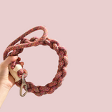 New: Handcrafted Rose Ember Dog Leash | Sustainable |Stylish-1