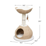 Petpals Walk Up 2 Level Cat Tree Beige Cream 1ea 29 5 In