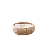 Petpals Buttercup Cozy Nest Handwoven Pet Bed Beige Cream 1ea 16 In