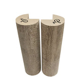 Kitty Corner Cat Scratching Post (2 Pieces): Eco-Friendly, Sustainable, Compostable, Non-Toxic, Double Stick Foam Tape Included, Durable Cardboard, Patented, for Cats