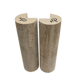 Kitty Corner Cat Scratching Post (2 Pieces): Eco-Friendly, Sustainable, Compostable, Non-Toxic, Double Stick Foam Tape Included, Durable Cardboard, Patented, for Cats