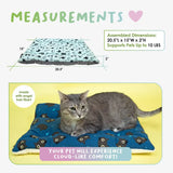 Comfy Mat Pet Bed: Breathable Cotton, Reversible & Cooling Side for Hot Days, Velvety Side for Cold Days, Angel Hair Fiber, Handmade Stitching, Perfect for Crates & Travel, for Small Animals