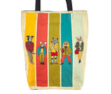 Hipster Pets Recycled Military Tent Tote