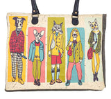 Hipster Pets Recycled Tent Market Tote
