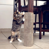Kitty Corner Cat Scratching Post (2 Pieces): Eco-Friendly, Sustainable, Compostable, Non-Toxic, Double Stick Foam Tape Included, Durable Cardboard, Patented, for Cats