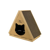 Tippy Peak Eco Pet House: 3 Double-Sided Scratch Boards, 100% Eco-Friendly, Non-Toxic, Sturdy, Easy to Build, Sustainable, Safe if Ingested, No Formaldehyde, Biodegradable, Compostable, for Cats, Bunnies & Small Animals