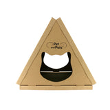 Tippy Peak Eco Pet House: 3 Double-Sided Scratch Boards, 100% Eco-Friendly, Non-Toxic, Sturdy, Easy to Build, Sustainable, Safe if Ingested, No Formaldehyde, Biodegradable, Compostable, for Cats, Bunnies & Small Animals